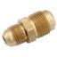 Picture of Anderson Metal LF 7506 Series 1/2" x 3/8" OD Tube 45 Deg SAE Flare Brass Fresh Water Straight Fitting 704056-0806 06-1302    