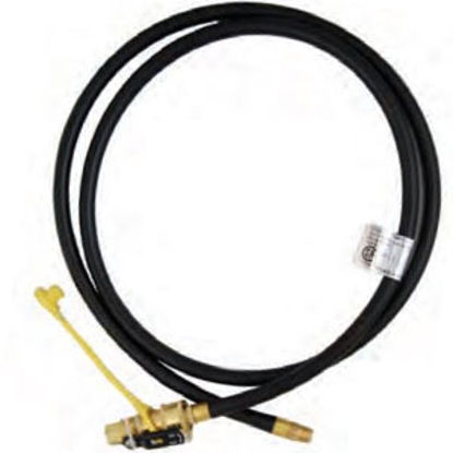 Picture of Marshall Excelsior  1/4" MNPT X QD 1/4" FNPT w/ Cap X 144"L LP Feed Hose MER14TCQD-144P 06-3880                              