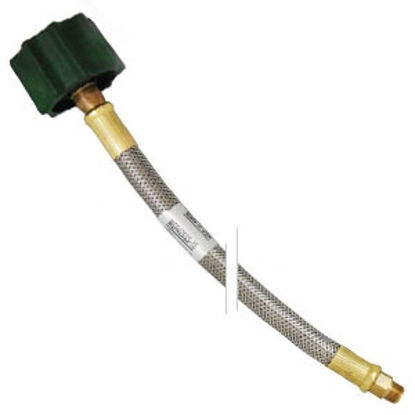 Picture of Marshall Excelsior  Female QCC Type 1 X 1/4" Male IF X 24"L Packaged LP Hose MER425SS-24P 06-3882                            