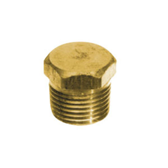 Picture of Anderson Metal LF 7121S Series Fitting Plug, Lead Free, 7121S 1/2 Solid Hex 706125-08 06-9208                                