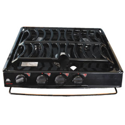 Picture of Dometic  Stainless Steel 3-Burner Piezo Cooktop 52973 07-0055