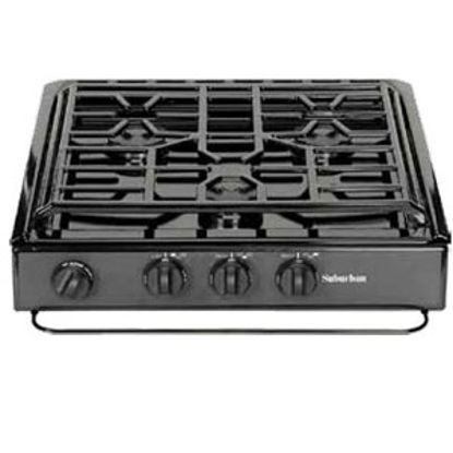 Picture of Suburban  Stainless 3-Burner Spark Ign Slide-In Cooktop 3233A 07-0153                                                        