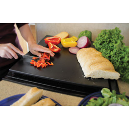 Picture of Camco Décor-Mate Black Polyethylene Stove Top Cover 43704 07-0287                                                            
