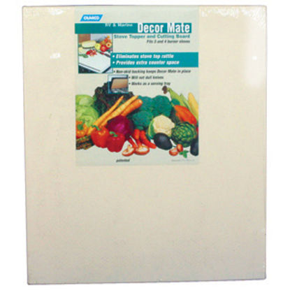 Picture of Camco Décor-Mate Almond Polyethylene Stove Top Cover 43709 07-0289                                                           