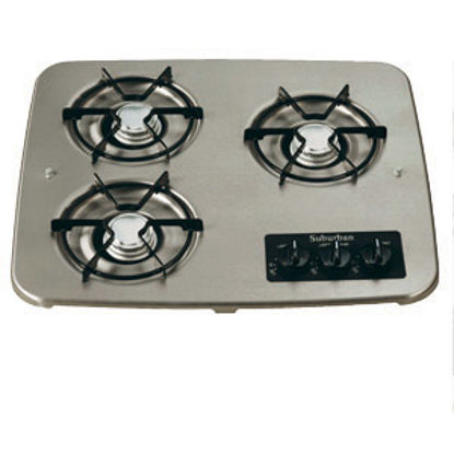 Picture of Suburban  White 3 Burner Drop-In Cooktop 2938AWH 07-0331                                                                     