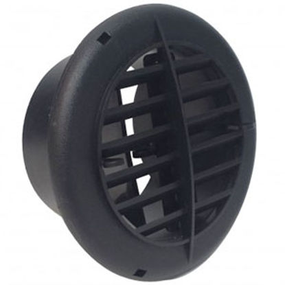 Picture of Valterra  Black 4" Round Furnace Vent w/ Louvers A10-3353VP 08-0067                                                          