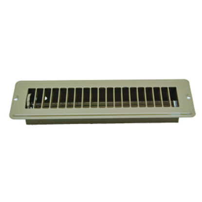 Picture of AP Products  Brown 2-1/4"W x 10"L Floor Heating/ Cooling Register w/Damper 013-641 08-0159                                   