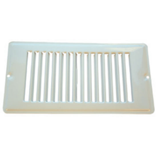 Picture of AP Products  White 4"W x 8"L Floor Heating/ Cooling Register w/o Damper 013-631 08-0160                                      