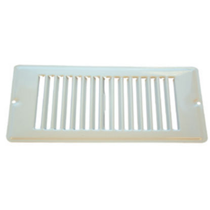 Picture of AP Products  White 4"W x 10"L Floor Heating/ Cooling Register w/o Damper 013-633 08-0161                                     