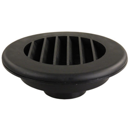 Picture of JR Products  Black 4" 360 Deg Round Rotation Heating/ Cooling Register w/o Damper HV2BK-A 08-0191                            