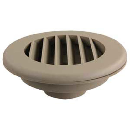 Picture of JR Products  Tan 4" Round 360 Deg Rotation Heating/ Cooling Register w/o Damper HV2TN-A 08-0192                              