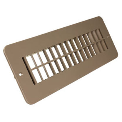Picture of JR Products  Tan 9-7/8"W x 2-1/4"H Floor Heating/ Cooling Register w/o Damper 288-86-A-TN-A 08-0205                          