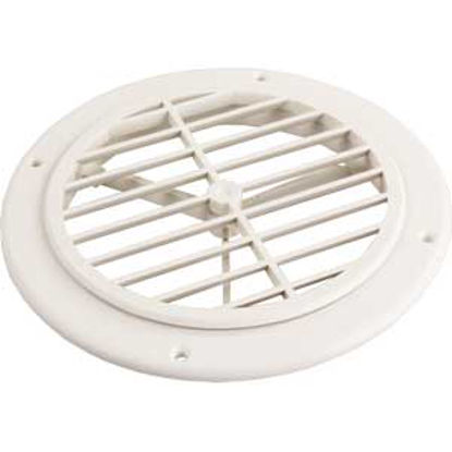 Picture of JR Products  Off White 5-1/4" Dia Ceiling Mount Heating/ Cooling Register w/o Damper GRILL2-A 08-0211                        