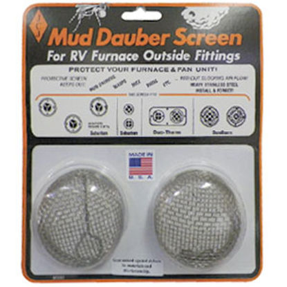 Picture of JCJ Enterprises Mud Dauber Screen 2-Pack Round SS Bug Screen For Duo-Therm and Suburban Furnaces M-300 08-0248               