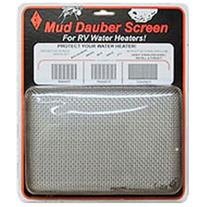 Picture of JCJ Enterprises Mud Dauber Screen Rectangular SS Bug Screen For Atwood 6-10 Gal/ Suburban 6 Gal Water Heaters W-100 08-0251  