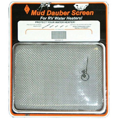 Picture of JCJ Enterprises Mud Dauber Screen Rectangular SS Bug Screen For Suburban Water Heaters W-200 08-0258                         