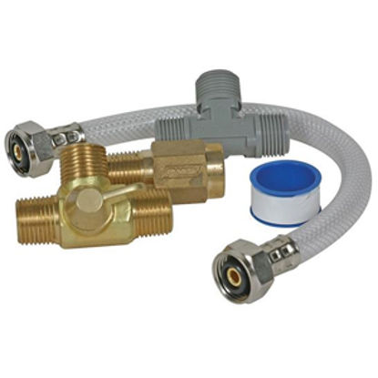 Picture of Camco  Permanent Quick Turn Fresh Water By-Pass Valve w/Three Way Valve 35983 09-0227                                        
