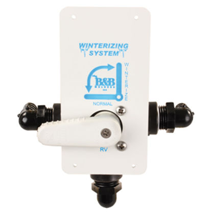 Picture of JR Products  Fresh Water By-Pass Valve w/White Plastic Handle DVW-1-A 09-0232                                                