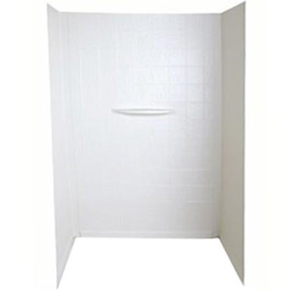 Picture of Better Bath  1-Piece White 27"L x 54"H Shower Surround 210400 10-0022                                                        