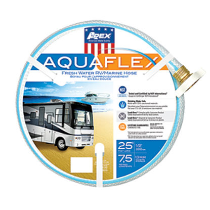 Picture of Apex AQUAFLEX (R) 1/2"x25' Fresh Water Hose w/ ThumThing Coupling 7503-25 10-0082                                            