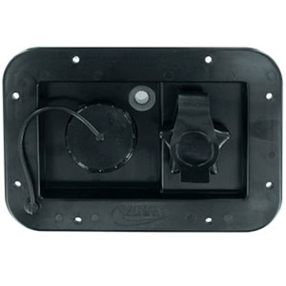 Picture of Valterra  Black Gravity Hatch Fresh Water Inlet A01-2001BK 10-0157                                                           