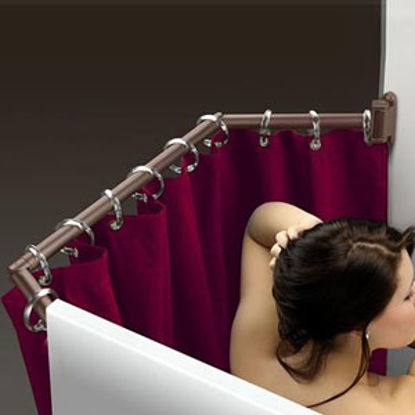 Picture of Stromberg Carlson Extend A Shower Oil Rubbed Bronze Finish Shower Curtain Rod EXT-3542ORB 10-0178                            