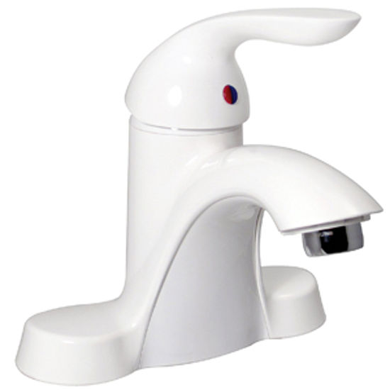 Picture of Phoenix Faucets  White w/Single Lever 4" Lavatory Faucet w/Hi-Arc Spout PF232221 10-0199                                     