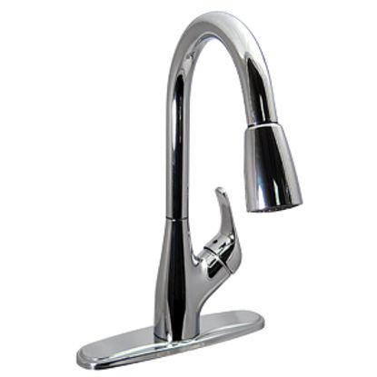 Picture of Phoenix Faucets  Chrome w/Single Lever 8" Kitchen Faucet w/Pull-Out Spout PF231361 10-0220                                   
