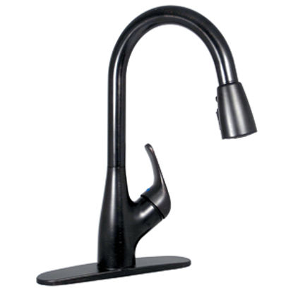 Picture of Phoenix Faucets  Bronze w/Single Lever 8" Kitchen Faucet w/Pull-Out Spout PF231561 10-0222                                   