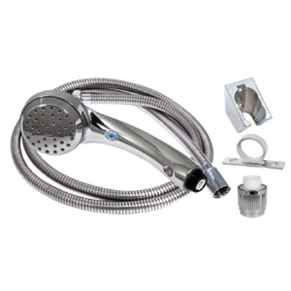 Picture of Phoenix Faucets Air Fusion Chrome Handheld Shower Head w/Single Spray Setting & 60" Hose PF276048 10-0252                    