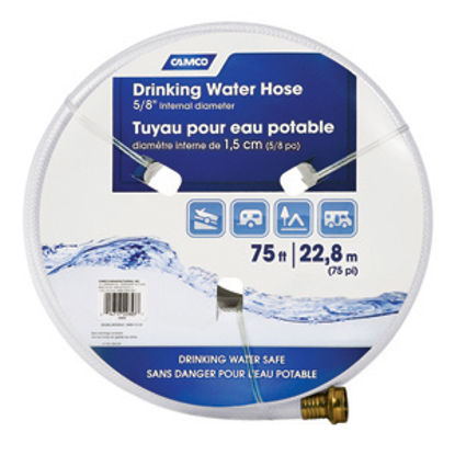 Picture of Camco TastePURE (TM) 5/8"x75' Fresh Water Hose 22803 10-0282                                                                 