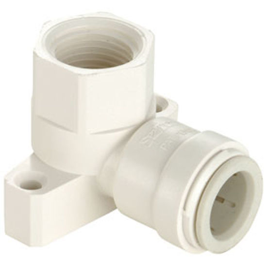 Picture of Sea Tech 35 Series 1/2" Female QC Copper Tube x 1/2" FNPT Off-White Polysulfone Fresh Water 90 013521-1008 10-0309           