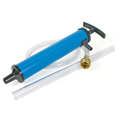 Picture of Camco  Blue Plastic Water System Antifreeze Hand Pump w/Hose Connection 36003 10-0364                                        