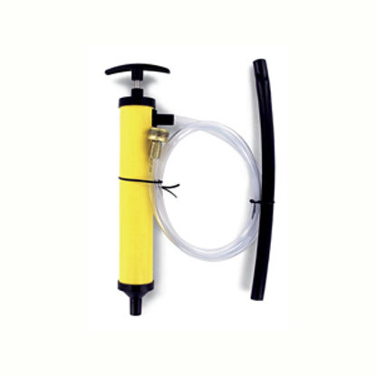Picture of Valterra  Yellow Plastic Water System Antifreeze Hand Pump w/Hose Connection P23507VP 10-0381                                