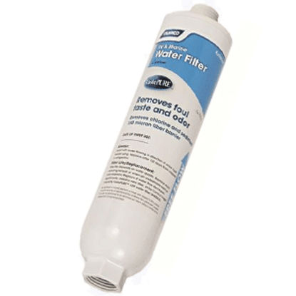 Picture of Camco TastePURE (TM) In-Line Canister Carbon Fresh Water Filter 40645 10-0392                                                