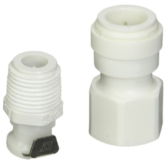 Picture of Camco Hydro Life (R) 1/2"QC Fresh Water Filter Cartridge Connector w/ Shut-Off Valve 52531 10-0574                           