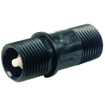 Picture of JR Products  1/2" MPTx1/2" MPT Plastic Uni-Directional Fresh Water Check Valve 04-29895 10-0671                              