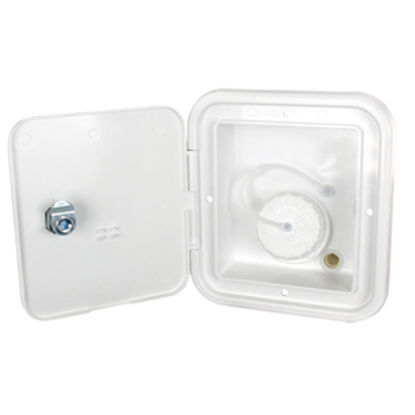 Picture of JR Products  Polar White Gravity Hatch Fresh Water Inlet JFE12-A 10-0729                                                     