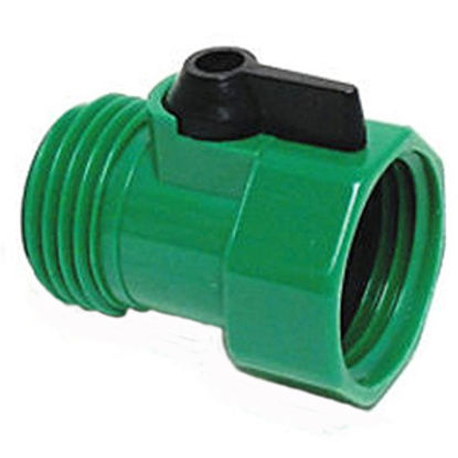 Picture of Valterra  Plastic Single Fresh Water Hose Connector For Std GHF Coupling w/Shut-Off Va A01-0125VP 10-0805                    