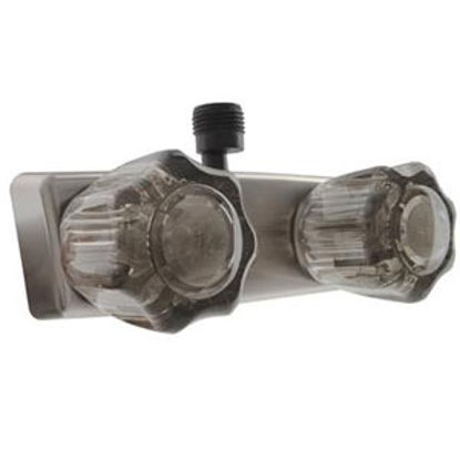 Picture of Dura Faucet  4" Nickel Plated Plastic Shower Valve w/Smoke Knobs DF-SA100S-SN 10-0823                                        