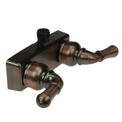 Picture of Dura Faucet Classical Series 4" Bronze Coated Plastic Shower Valve w/Classical Handles DF-SA100C-ORB 10-0827                 