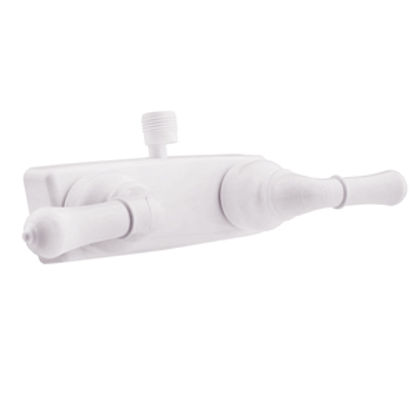 Picture of Dura Faucet Classical Series 4" White Plastic Shower Valve w/Classical Handles DF-SA100C-WT 10-0829                          