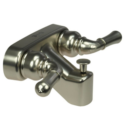 Picture of Dura Faucet Classical Series Nickel w/Levers 4" Lavatory Faucet DF-SA110C-SN 10-0835                                         
