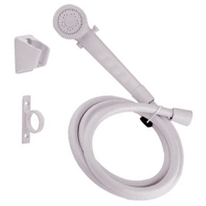 Picture of Dura Faucet  White Handheld Shower Head w/60" Hose DF-SA130-WT 10-0842                                                       