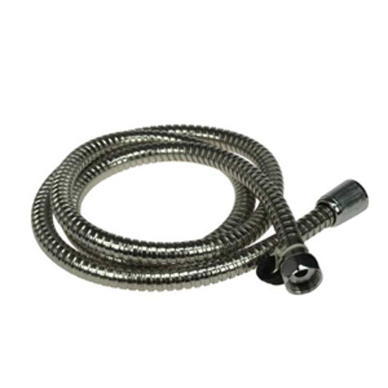 Picture of Dura Faucet  60"L Chrome Stainless Steel Shower Head Hose DF-SA200-CP 10-0845                                                