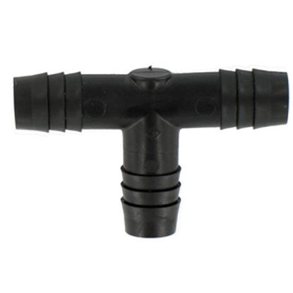 Picture of Valterra  Plastic Tee 1/2" Barb Fresh Water Hose Connector RF843 10-0908                                                     