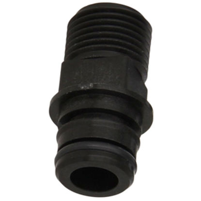 Picture of Flojet  QC Quad With EPDM O-Ring x 1/2" Output Plastic Fresh Water Straight Fitting 20381000 10-0913                         
