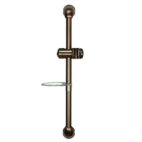 Picture of Dura Faucet  Bronze Brass/Plastic Shower Head Slide Bar w/Wall Bracket DF-SA300CL-ORB 10-0930                                