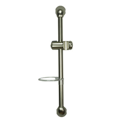 Picture of Dura Faucet  Satin Nickel Brass/Plastic Shower Head Slide Bar w/Wall Bracket DF-SA300CL-SN 10-0931                           