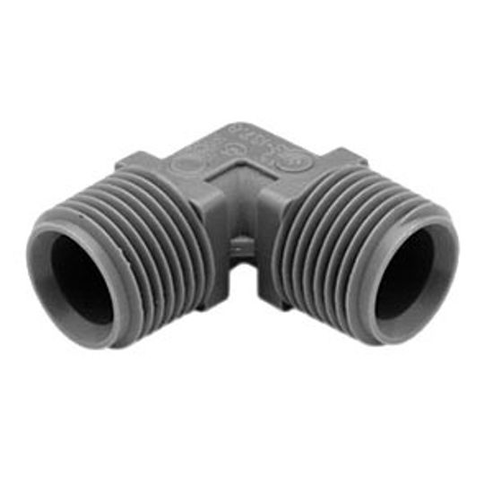 Picture of Lasalle Bristol QEST 3/4" Male Thread x 1/2" Male Thread Gray Fresh Water 90 Deg Elbow 64QE43T 10-0971                       